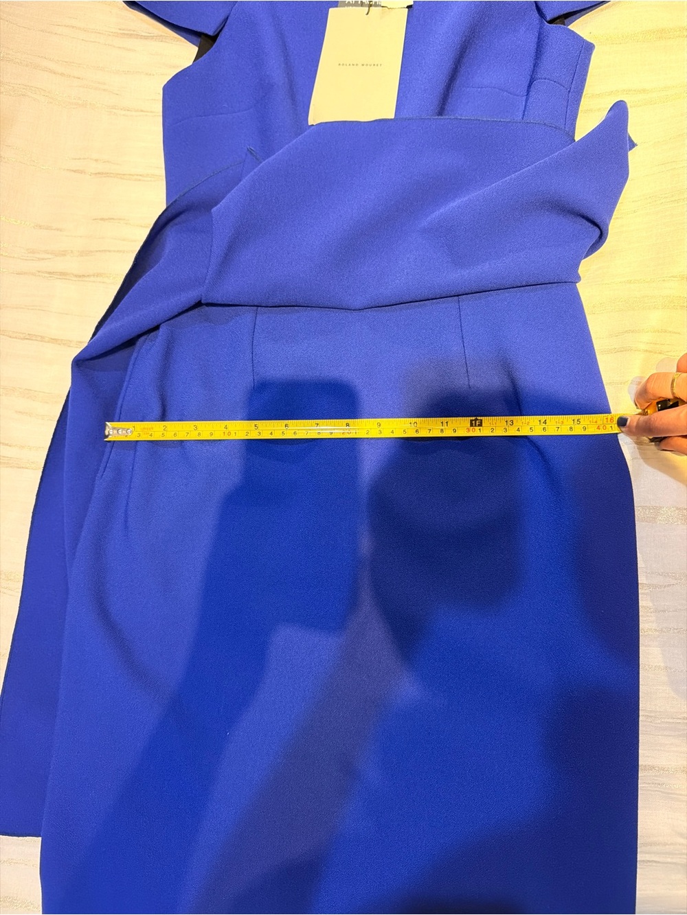 Roland Mouret Royal Blue Asymmetrical Dress - Picture 16 of 16